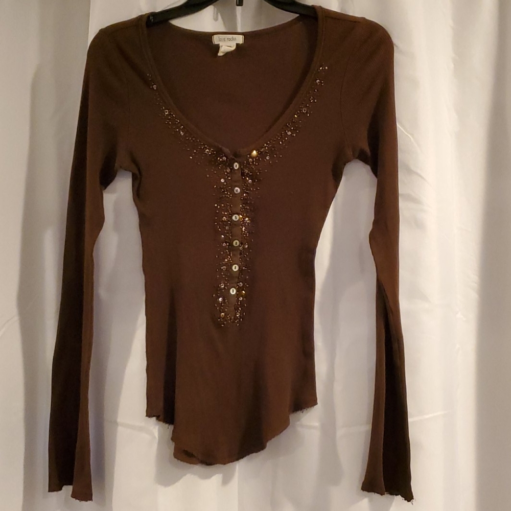 COPY - Brown small shirt long sleeved